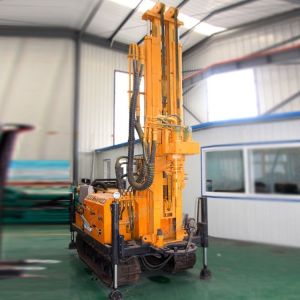 Steel Crawler 350 Meters Water Borehole Drilling Machine Pneumatic