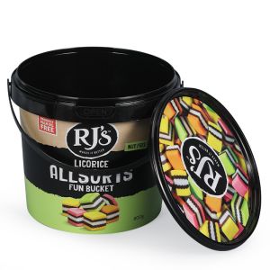 300ml-5L Food Grade -20C-120C Round Bucket for Peanut Butter IML Container