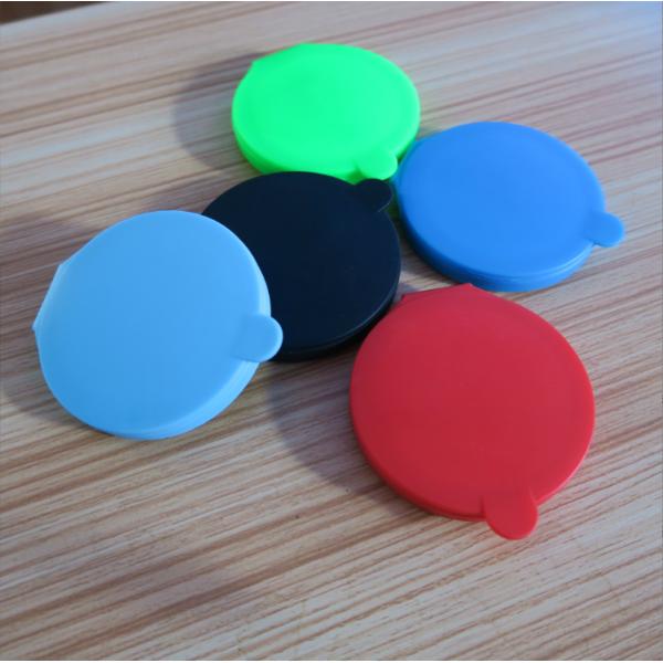 Modern Round Silicone Glass Cosmetic Double Side Fold Portable Makeup Pocket Mirror
