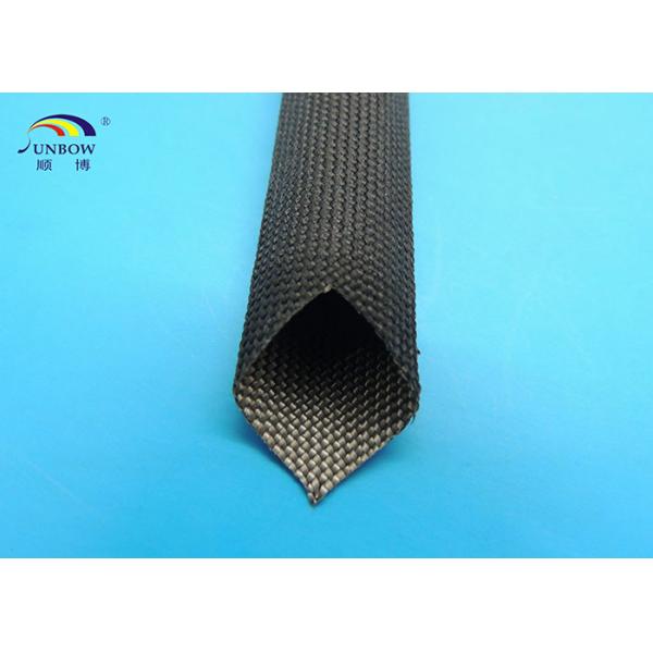 Buy 400 ℃ Flexible Black or White High Temperature Fiberglass Sleeving for Cables at wholesale prices