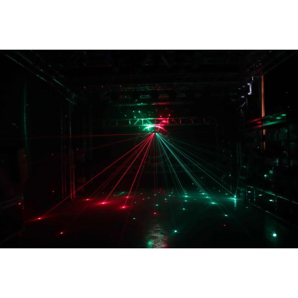 IP33 Rated Multi Laser Light Mini 3W RGB For Outdoors Full Color Animation Disco