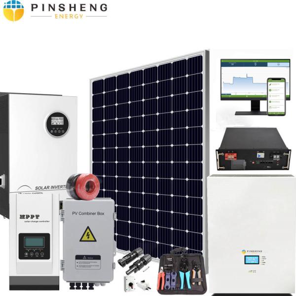Buy 5kw Solar Panel Photovoltaic System Hybrid Grid Kit Roof Mounting at wholesale prices