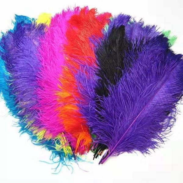Buy Ostrich Feather for Millinery Supplies EMS Shipping Party and Carnival Decoration at wholesale prices