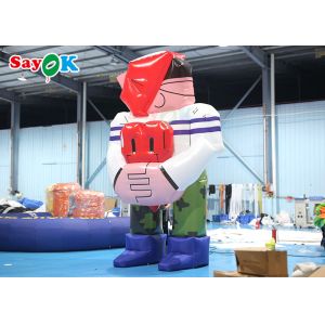 4.5m Inflatable Cartoon Characters Giant Inflatable Mascot Model For Indoor And