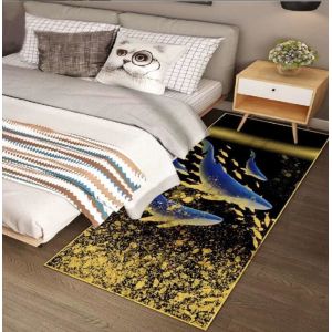 Noble Atmosphere Light Luxury Bedroom Floor Carpets Rectangle Shape