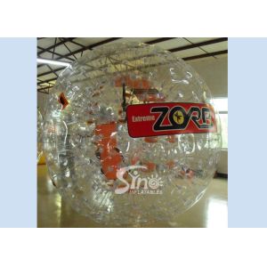 Outdoor big snow rolling inflatable zorb ball for human bowling fun