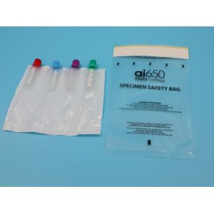 Disposable Medical 4 Layer Specimen Bag 95kpa Ziplock Sealing Biohazard Specimen Transport Bags