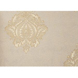 Classical Damask Pattern PVC Washable Vinyl Wallpaper European Style Wall