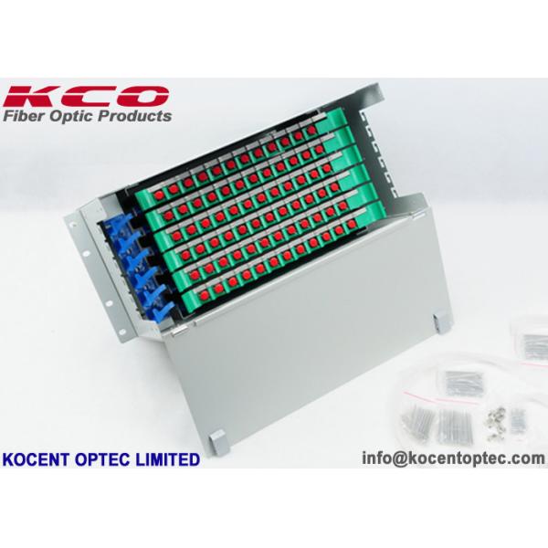 72 Core Rack Mount Fiber Optic Terminal Box with SC FC LC Connectors for 19'