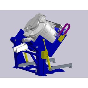 China Cylindrical Molten Aluminum Transfer Ladles Customized Colour with Tilting Device on sale