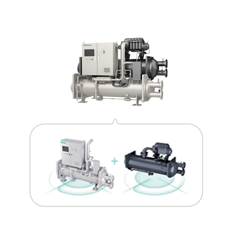 Commercial Industrial Water Cooled Water Chiller 1200 CFM Magnetic Centrifugal