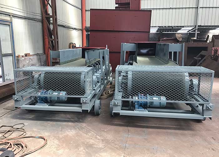 Double Driving Reversible Belt Conveyor High Speed With Impact Idlers