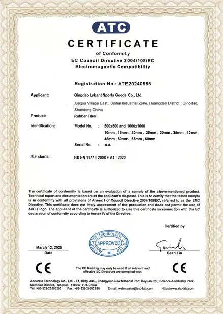 Qingdao Lykant Sports Goods Co., Ltd. Certifications