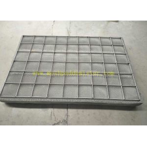 Knitted Wire Mist Eliminator Filter In Rectangular Less Pressure Drop