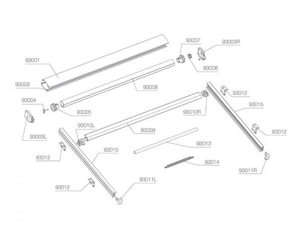 Aluminum Cassette Roof Conservatory Waterproof Pergola Roof Awning