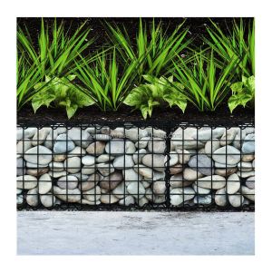 Hot Dipped Galvanized Welded Mesh Gabion Basket 2m x 1m x 1m for Wall Constructi