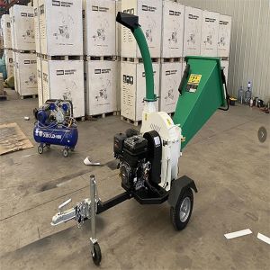 15HP 420cc Wood Chipper Machines Gasoline Engine 100mm Cutter Dia