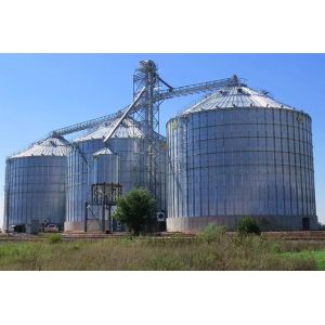 China Conical Grain Hopper Bins With Temperature Moisture Monitoring Systems on sale