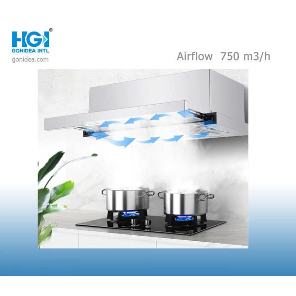 60CM Slim Slide Out Telescopic Range Cooker Hood Stainless Steel