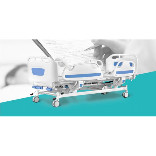 China Products Economic Icu Hospital Bed With Headboard And Guard Rails