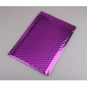 Waterproof Pink Metallic Bubble Mailers Large Volume Puncture Resistant