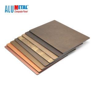 3mm Steel PVDF Acm Aluminium Composite Panel Copper Nacreous 1250mm