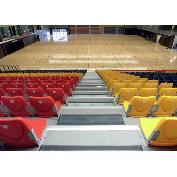 Economic Telescopic Tribunes / Retractable Theater Seating With Nose Mounting