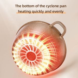 Multifunction 6pcs Double Bottom Die Cast Nonstick Aluminum Cookware Set