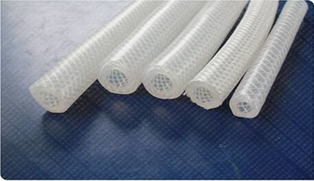 Food Machine High Temperature Braided Silicone Tubing For ID Range 2-100mm