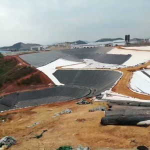 Lightweight Landfill with High Tensile Strength Nonwoven Geotextile and