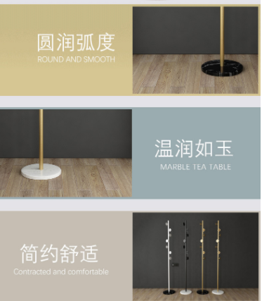 Corrosion Proof Gold 170cm Height Steel Clothes Rack