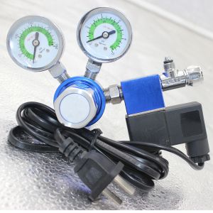 W21.8 G5/8 Thread Aquariums co2 regulator with solenoid valve 3500PSI output