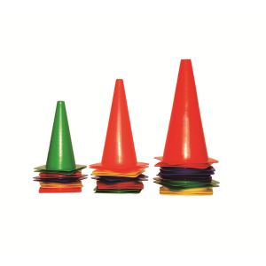 Colorful PP Soccer Training Marking Cones For Speed And Agility In Soccer