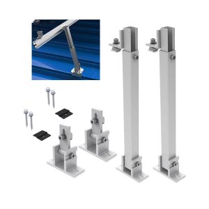 60M/s Wind Load Adjustable Aluminum Solar Panel Mounting Bracket for Small Panel