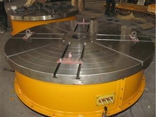 Buy Flange Plate Floor Turning Table Stepless Frequency Adjustment Welding Rotary Table With Round Table Standing 15 Tons at wholesale prices