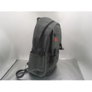 Black/Grey Personalized Custom Laptop Backpack With Multi Compartment Design