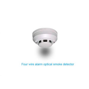 Optical Smoke Alarm with Remote LED Indicator for Building Fire Detection