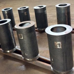 Urban Public Weathering Steel Metal Trash Can