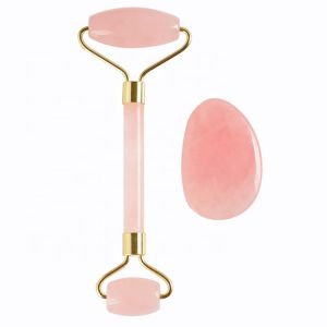 100% Natural Rose Jade Roller And Gua Sha
