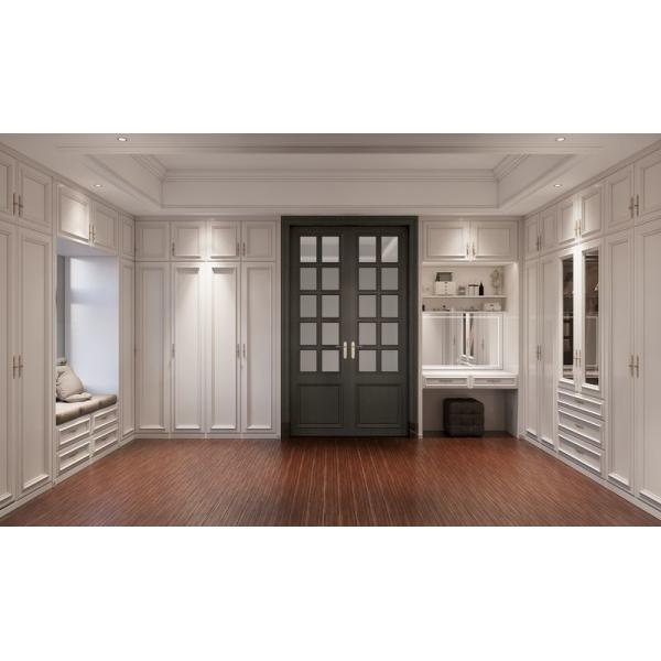 French-Style Elegant White And Durable Luxury Stainless Steel Walk-In Closet