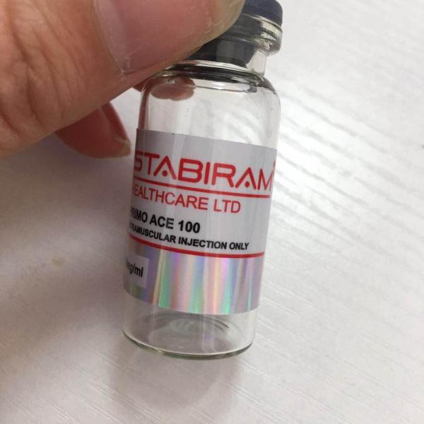 Buy Waterproof tren Acetate 100mg/ml Glass Vial Labels at wholesale prices
