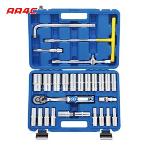 AA4C 28pcs auto repair tool kit shelf hardware hand tools workbench tools A1