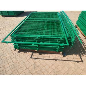 Quality 50*150mm Hole Pvc Coated Frame Welded Wire Mesh Fence for Warehouse for sale