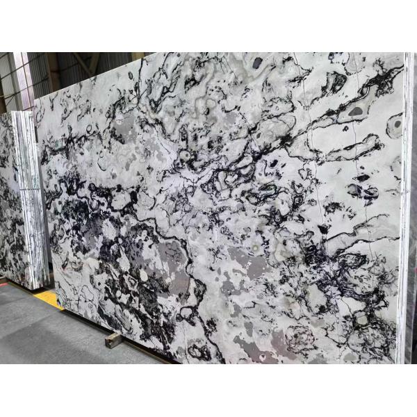 Hotel and Home Design Big Slab Panda White Granite Black Veins Kitchen Countertops