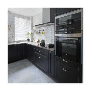 European Style Stainless Steel Kitchen Cabinet luxury For Commercial