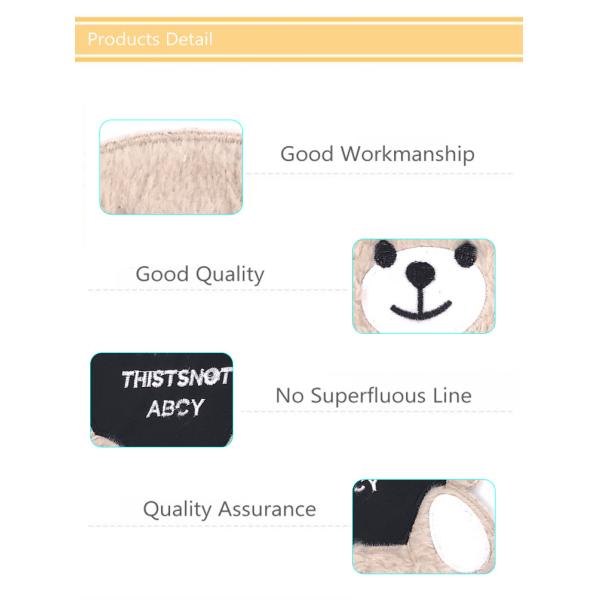 Custom Logo Eco Friendly Teddy Bear Patch , Cartoon Sew On Patches For Kids Blouse