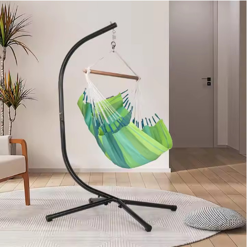 Buy Home Furniture Hammock Swing Chair With Iron Tube Cotton Fabric at wholesale prices