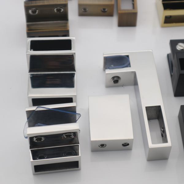 Frameless Clamp Connector Glass Hinge for 5MM Glass Thickness F Shape Glass Fitting