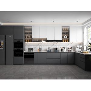 Luxury Hotel European Karachi Kitchen Furniture Modern Kitchen Cabinets Gray