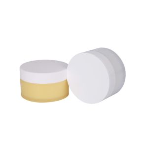 100g PP Custom Color Od 80mm Cream Jar Containers With Plastic Scraper Packaging